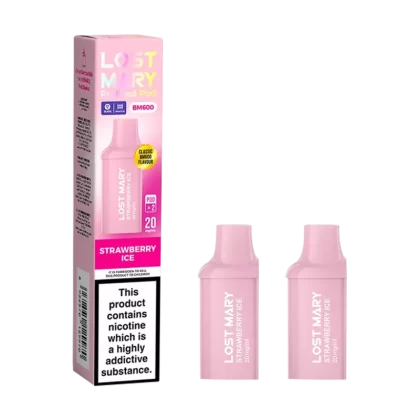 Strawberry Ice Lost Mary BM600 Pods - Vapeshop Co