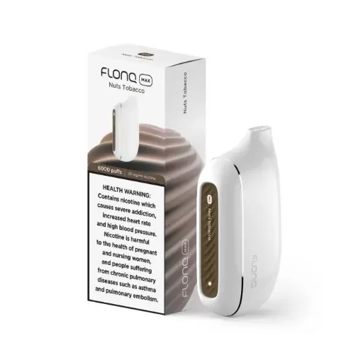 FLONQ MAX RECHARGEABLE DISPOSABLE VAPES (6,000PUFFS) - 20 mg / Mango Peach - Image 3