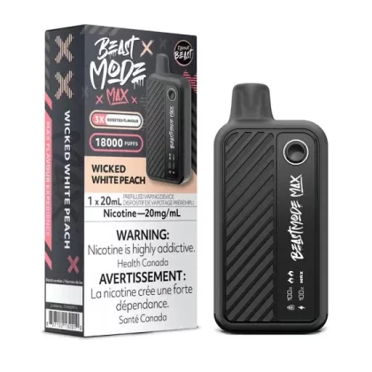Flavour Beast Beast Mode Max 18K Disposable – Wicked White Peach