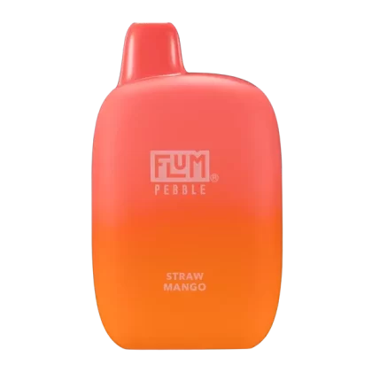 Straw Mango Flum Pebble 6000 Puffs Rechargeable Disposable Vape 14ML - Vape Store