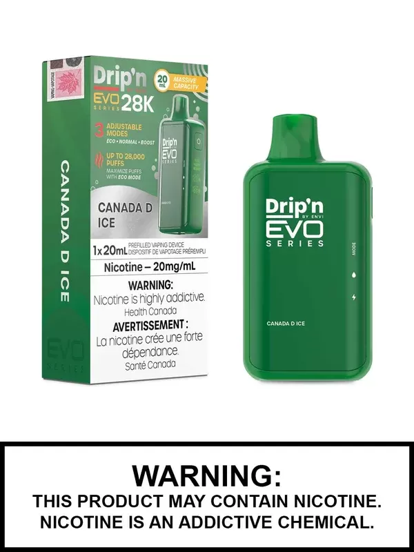 Canada D Ice Drip’n EVO 28K Disposable Vape