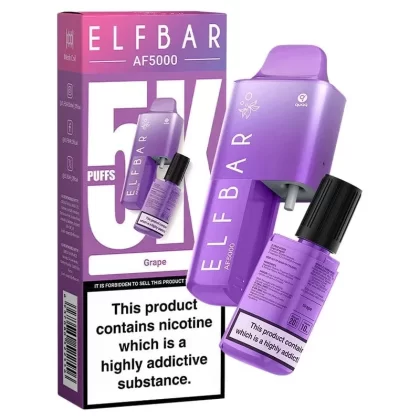 Elf Bar AF5000 Disposable Vape – Grape (5000 puffs)