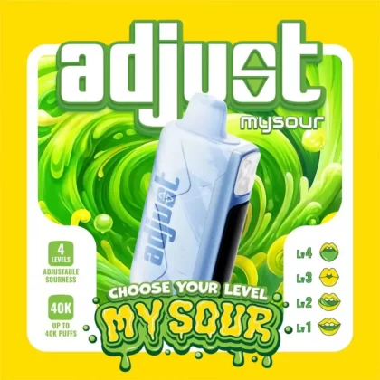 adjust mysour 40K Disposable Device - 40000 Puffs - Sour Grapple