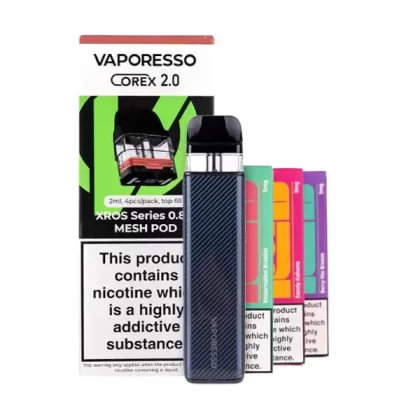 Vaporesso XROS 5 Mini Pod Kit Bundle - Black, Carbon Black; 0.4ohm, 0.6Ohm