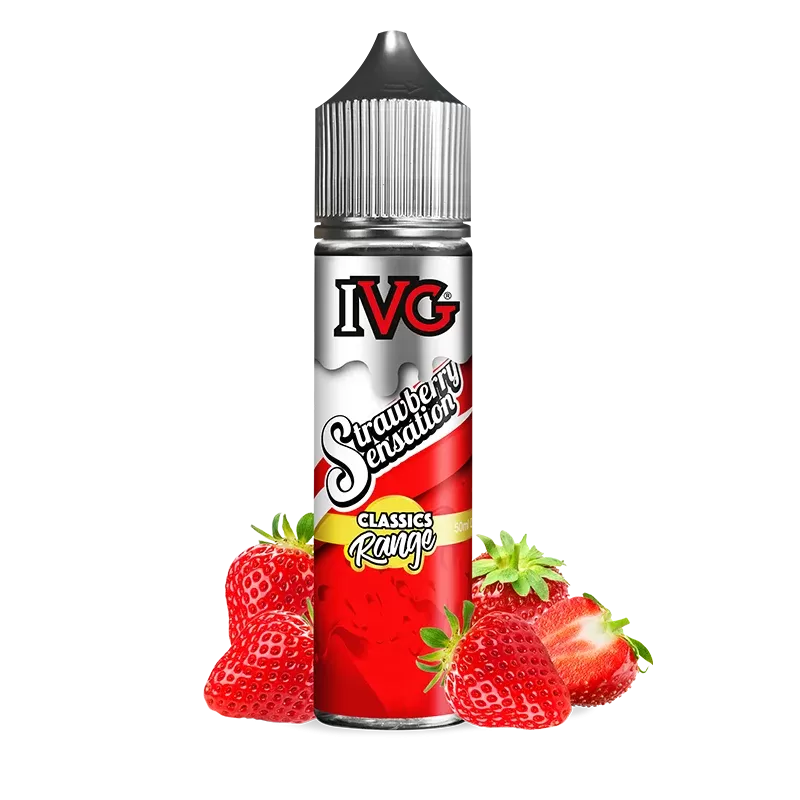 Strawberry Sensation Shortfill E-Liquid by IVG – 50ml