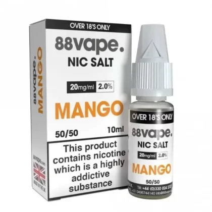 88vape Mango Nic Salt E Liquid – Nic Hit Series (10ml)