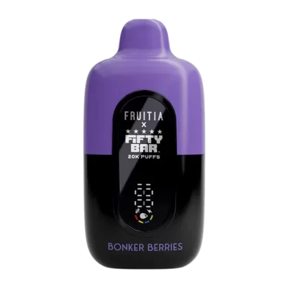 Bonker Berries FRUITIA X Fifty Bar 20K - Nicotine#50mg~Size#Single>5 Pack (AFC035)