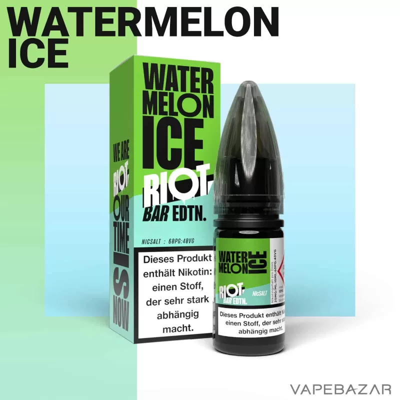 Riot Salt Bar Liquid – Watermelon Ice - Vapebazar - Image 2