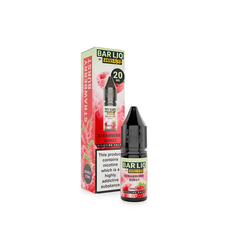 Zeus Juice Bar Liq Strawberry Burst Nic Salt E-Liquid 10ml - 20mg - Image 3