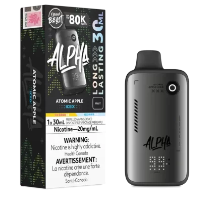 Flavour Beast Alpha 80K Disposable - Atomic Apple Ice, Bomb Blue Razz