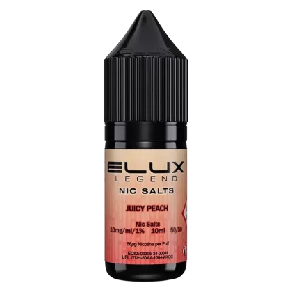 Elux Juicy Peach Nic Salt Vape Juice 10ml