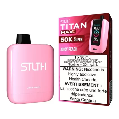 STLTH Titan Max Disposable Vape Device – Juicy Peach - Nicotine Strength#20mg/ml