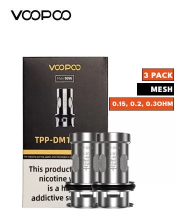 Voopoo TPP Replacement Coils - DM2 - 0.20 Ohm Mesh - Three Pack