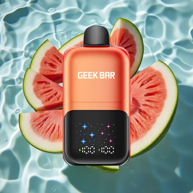 GEEK BAR 2GO 20ml 50000 Puffs Dual Tank Disposable Vape Pen with Adjustable Flavors – Watermelon Bubble Gum Ice - Bangvapeaustralia