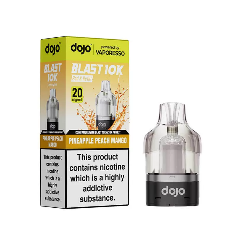 Vaporesso DOJO Blast Pod & Refill For 10K or 30K Device – Pineapple Peach Mango - Vapestore Co