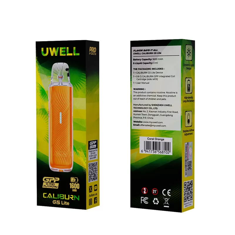 Uwell Caliburn G5 Lite Pod Kit 35W - Creamy Celadon - Image 3