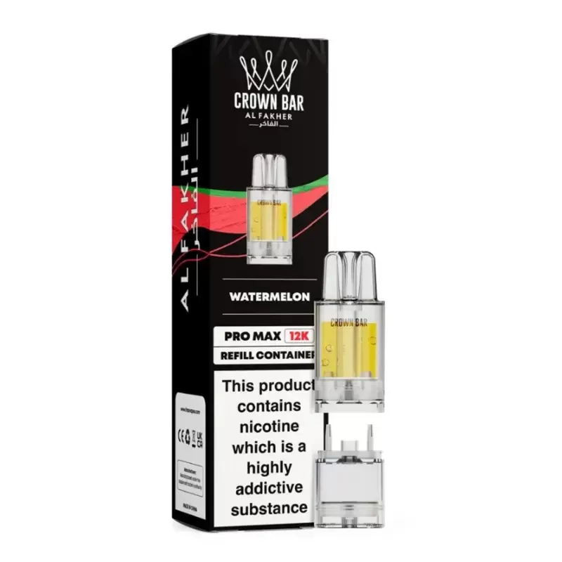 Al Fakher Crown Bar Pro Max 12K Prefilled Pod Watermelon - Nicotine Strength#20mg