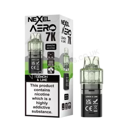 Nexel Aero 7K Lemon & Lime Pods - Vapestreams Co