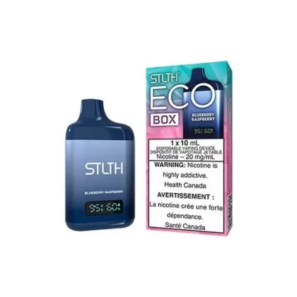 STLTH ECO BOX Disposable Vape - Flavour#Blueberry Raspberry>Blue Lemon Ice>Green Apple Ice>Juicy Peach Ice>Polar Mint>Purple Grape Ice>Strawnana Ice>Strawberry Kiwi Ice