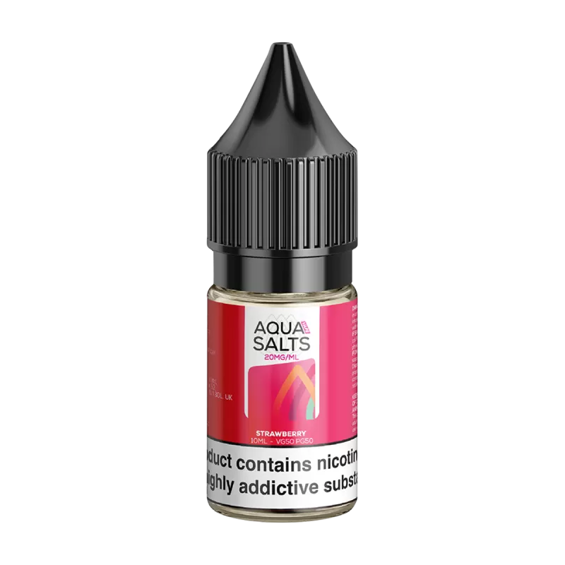 Strawberry Nic Salt by Aqua Salts 10ml - Ecigwizard - Image 2