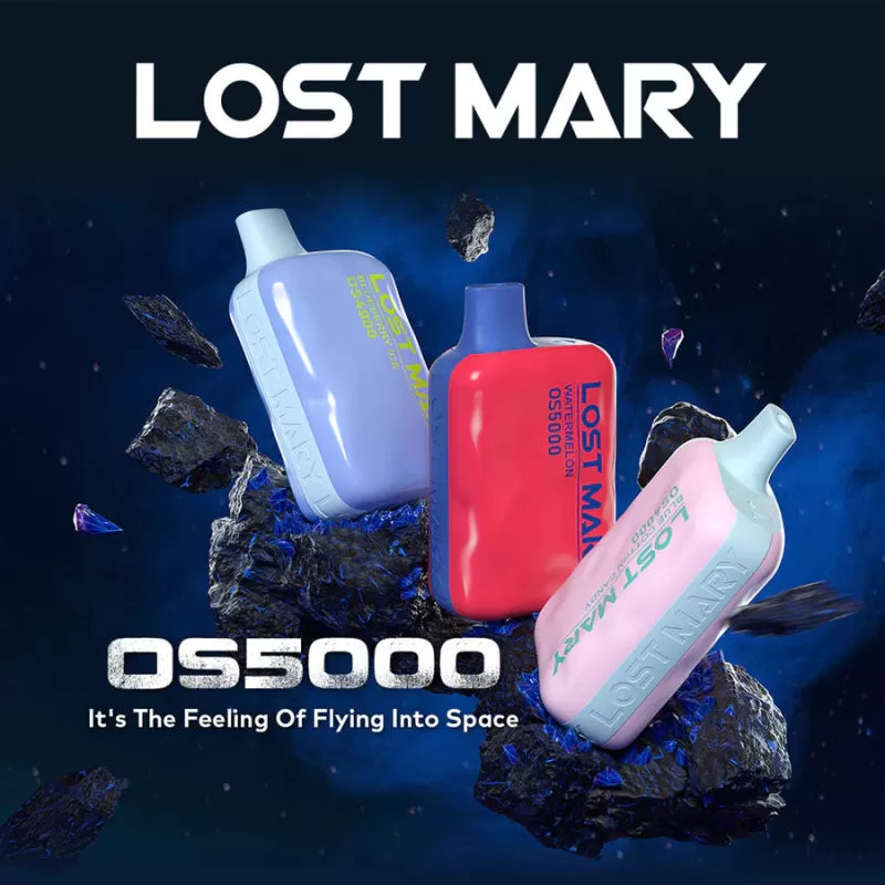 Lost Mary OS5000 Rechargeable Disposable Vape - Cherry Peach Lemonade