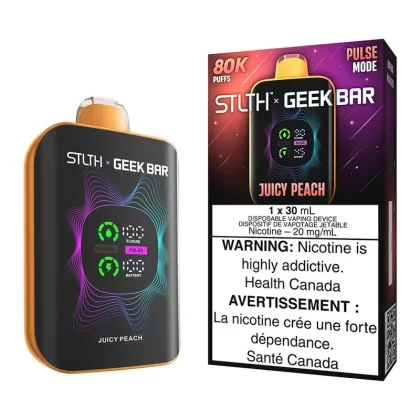 STLTH X Geek Bar Disposable Vape Device – Juicy Peach - Nicotine Strength#20mg/ml