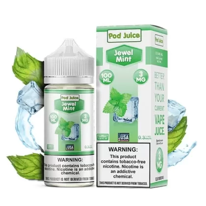 Sale $12.00 – Jewel Mint by Pod Juice TFN Series 100mL