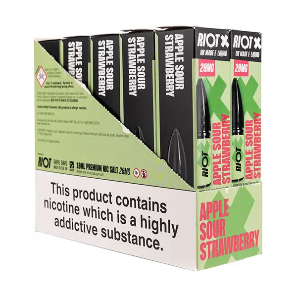 Riot X Nic Salt E-Liquids - Pack of 10 - Cherryberry Crush / 20mg