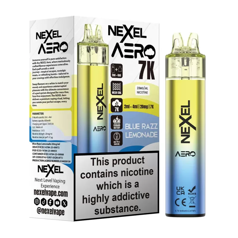 Nexel Aero 7K Prefilled Pod Kit - Pineapple Ice - Image 2