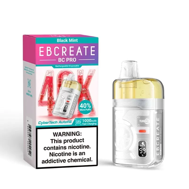 Made in Indonesia | EBCREATE BC PRO 40K Puff Disposable Device - 40,000 Puffs - Watermelon Peach Frost - Image 2
