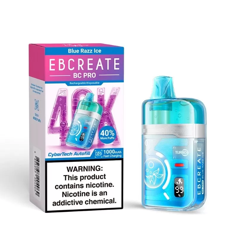 Made in Indonesia | EBCREATE BC PRO 40K Puff Disposable Device - 40,000 Puffs - Watermelon Peach Frost - Image 3