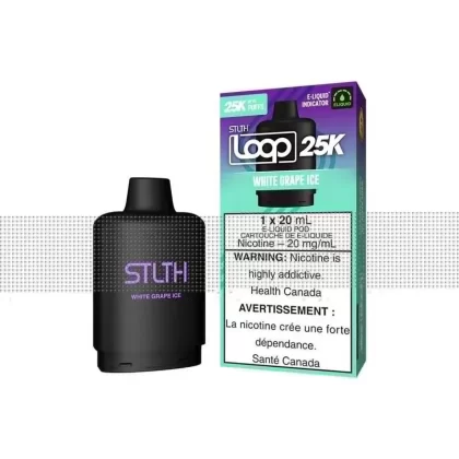 STLTH LOOP 25K POD PACK – WHITE GRAPE ICE
