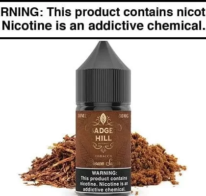 BROWN SUGAR BY BADGER HILL RESERVE SALTS 30ML - Vapejuice
