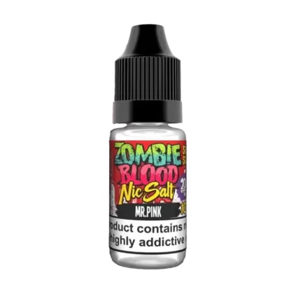 Zombie Blood Mr Pink Nic Salt Vape Juice - 10 Pack - Strength