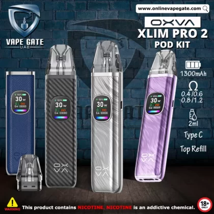 OXVA Xlim Pro 2 Pod Kit - Silver Carbon - Onlinevapegate