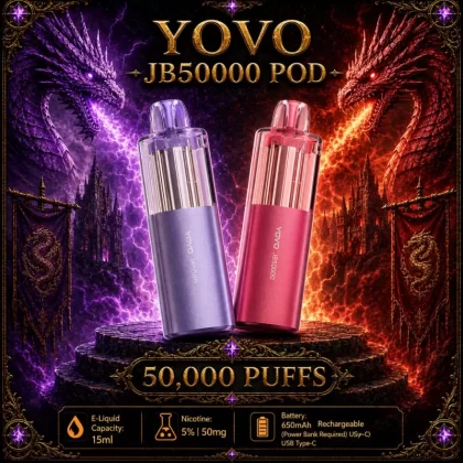 Yovo JB50000 Pod - Peach Raspberry - Vapeciga