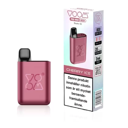 Voom Pod Mod Starter Kit – Cherry Ice Ink. – Pod System