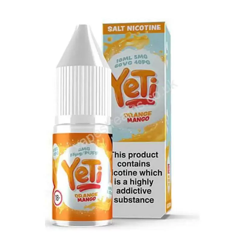 Orange Mango Nicotine Salt E-Liquid by YeTi Salts - Vapestreams Co