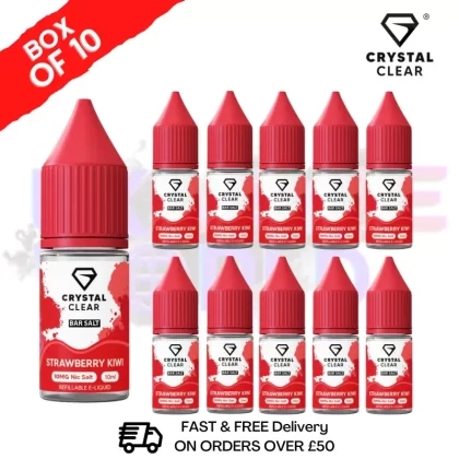 Strawberry Kiwi Crystal Clear Nic Salt Box Of 10 – Only £17.99