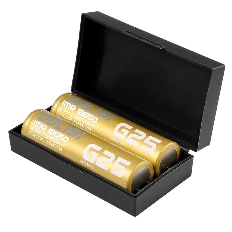 GOLISI G25 18650 Battery 2500mAh 20A CDR - Single, Pack of 2 - Image 3