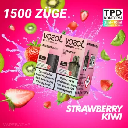 Vozol Vista Plug – Strawberry Kiwi Prefilled Pod - Vapebazar