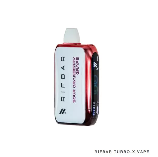 Rifbar Turbo X Rechargeable Disposable Vape (25,000 Puffs) - 50 mg / Peach Pear - Image 3