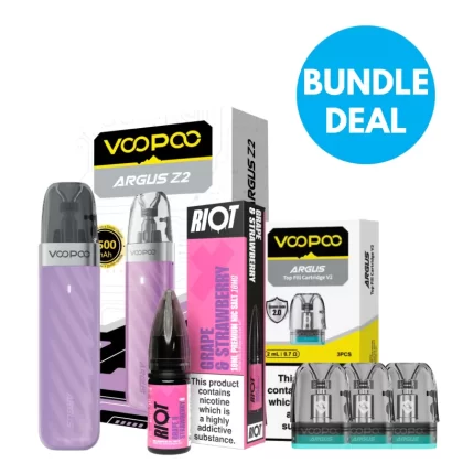 10mg (1%) Voopoo Argus Z2 Pod Kit Bundle - Voopoo / Pod Kit / Lake Blue / Lavender / Mint Blue / Moss Green / Rose Pink / Shell White / Silk Black / Sunlight Orange