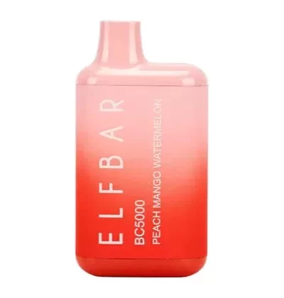 (ELF BAR) EB BC5000 Disposable Vape – 5000 puff – Peach Mango Watermelon