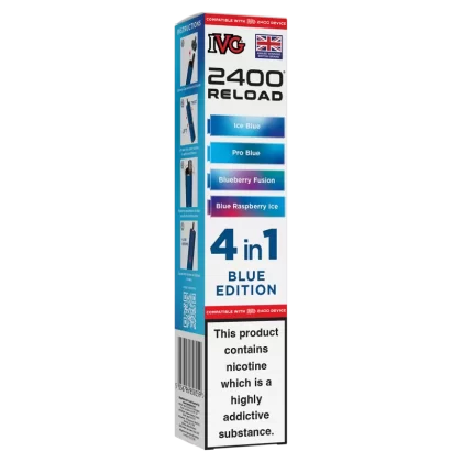 Blue Edition IVG 2400 Refill Pods - 20mg - Vape Product (8CD94D)