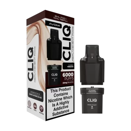 Classic Tobacco Avomi Cliq 6000 Refill Pack - Vapeshop Co