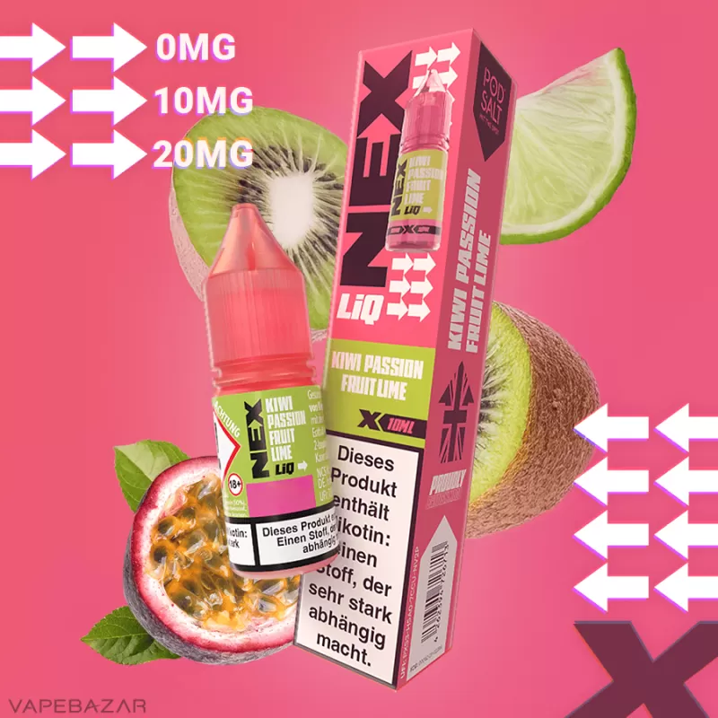 NexLiq – Kiwi Passionfruit Lime - 10mg/ml, 20mg/ml
