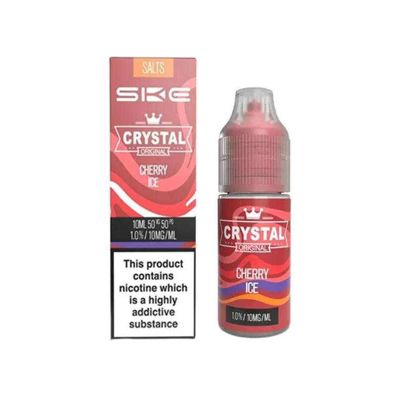 SKE Crystal Salts Cherry Ice E Liquid 10ml - Nicotine Strength#20mg>10mg