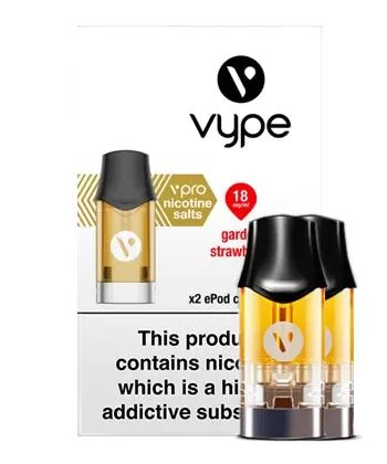 Garden Strawberry ePod vPro Prefilled Vape Pods by Vype / VUSE - 18mg / 10ml