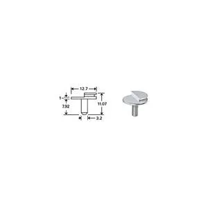 Low profile 90° FIB pin mount
